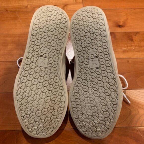 Veja White Campo Leather Low-Top Sneaker Shoes Women's Size 8 - Picture 8 of 11